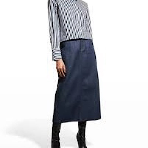 FRAME DENIM MIDI SKIRT IN DELL RINSE Size 31 Waist/12 US Woman
